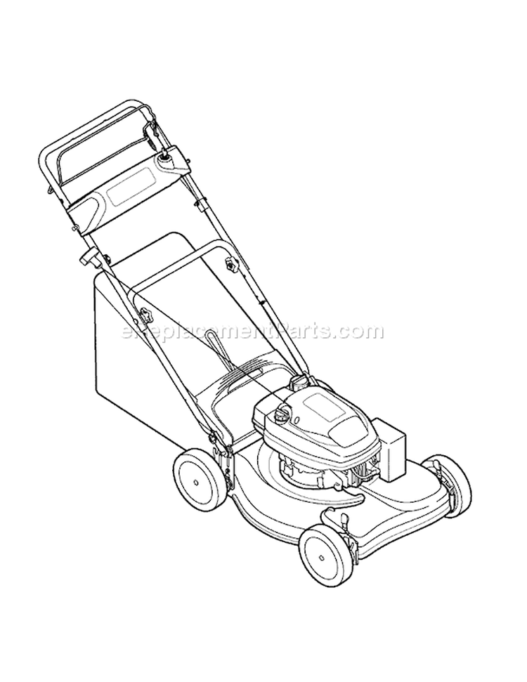 Page B Diagram and Parts List for 12AE445R001 2007 Yard Man Lawn Mower